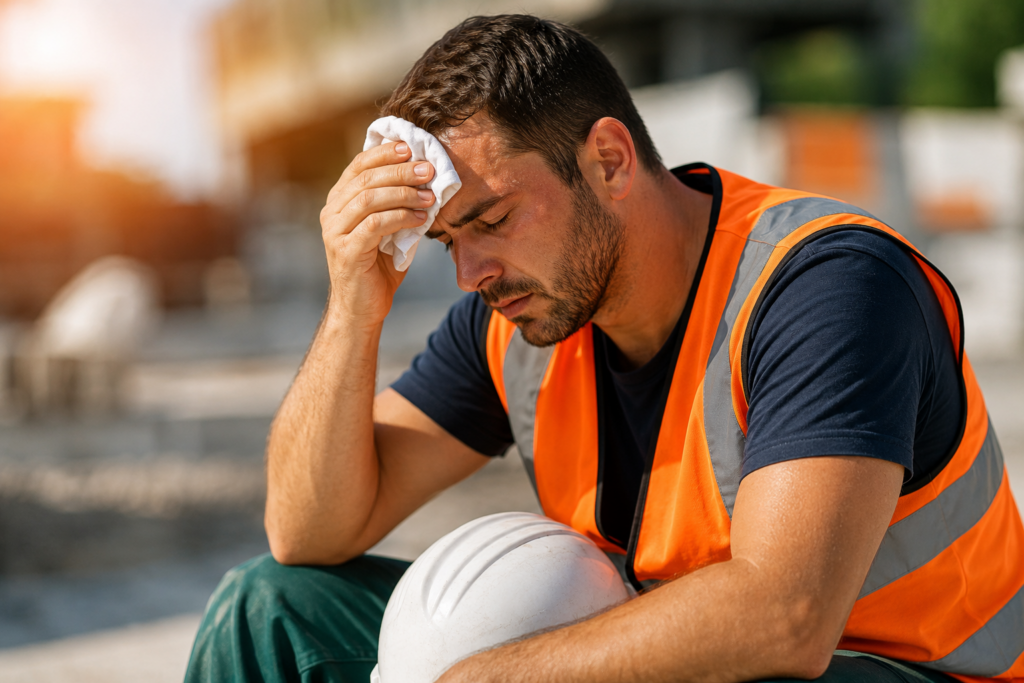 Salarié présentant des signes d'hyperthermie au travail