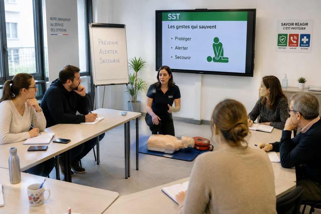 Personnel des écoles en formation SST